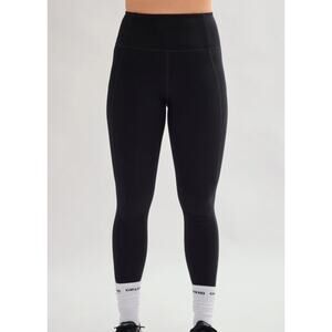 NWT Girlfriend Collective Women's Compressive High-Rise 7/8 Legging Black SZ XS